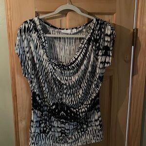 NY&Company draped shirt size small, although I wd prefer to list as medium